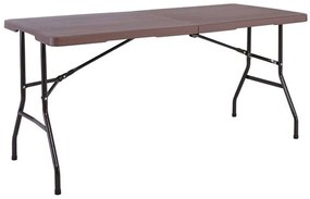 Τραπέζι Catering Πτυσσόμενο (Βαλίτσα) Blow ΕΟ179Κ 180x74x74cm Brown-Black