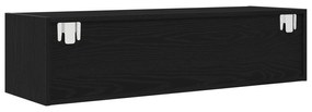 vidaXL Κάτι για τηλεόραση Μαύρη Δρυς 100x31x25,5 εκ. Επεξεργασμένο ξύλο