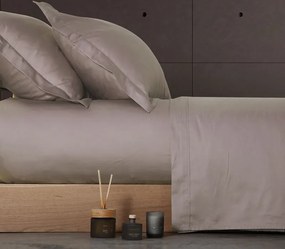 Σεντόνι Βαμβακοσατέν Υπέρδιπλο Με Λάστιχο για Στρώμα 160Χ200+35 Elements grey 5205495441597