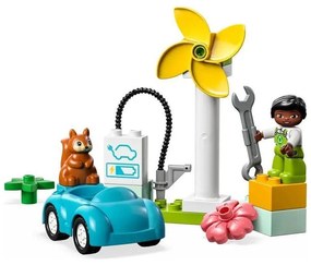 Ανεμογεννήτρια Φόρτισης Για Ηλεκτρικό Αυτοκίνητο 10985 Duplo 16τμχ 2 ετών+ Multicolor Lego