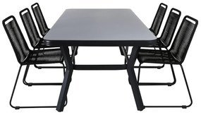 Σετ Τραπέζι και καρέκλες Dallas 2494, Spraystone, Σχοινί, Μέταλλο | Epipla1.gr