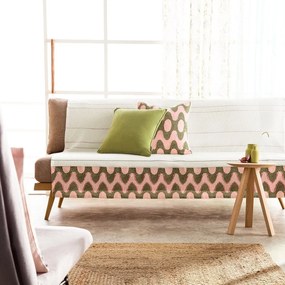 Ριχτάρι Dizzy 659 Τριθέσιου Somon-Green Gofis Home Τριθέσιο 180x310cm 100% Βαμβάκι