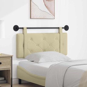 vidaXL Κρεμαστό Κεφαλάρι Επιτοίχιο Κρεμ 100 cm Τεχνητό Δέρμα