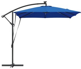 vidaXL Ομπρέλα Cantilever Banana με κλειδαριά Μπλε 249 x 249 x 250 εκ.