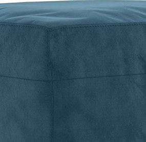 vidaXL Υποπόδιο Μπλε 70x55x41 εκ. Βελούδινο