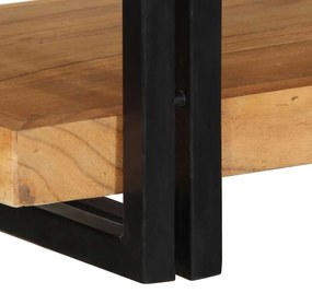 Ράφι τοίχου 90x33x45 cm μασίφ ξύλο ακακίας - Καφέ
