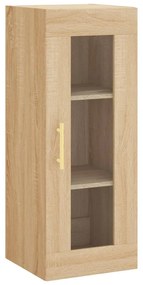 vidaXL Μπουφές Sonoma δρυς 34,5 x 34 x 180 εκ. από Επεξεργασμένο Ξύλο