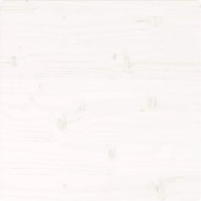 vidaXL Επιφάνεια Τραπεζιού Τετράγωνη Λευκή 40x40x2,5 εκ. Μασίφ Πεύκο