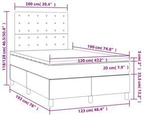 ΚΡΕΒΑΤΙ BOXSPRING ΜΕ ΣΤΡΩΜΑ ΚΑΠΟΥΤΣΙΝΟ 120X190ΕΚ.ΑΠΟ ΣΥΝΘ.ΔΕΡΜΑ 3269982