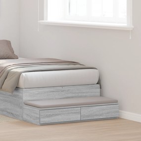 vidaXL Συστήματα Κρεβατιών Γκρι Sonoma 80x36,5x16,5 εκ Επεξεργασμένο Ξύλο