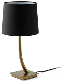 Επιτραπέζιο Φωτιστικό - Πορτατίφ Rem 29685-06 E27 max 15W Bronze - Black Faro Barcelona Aluminium, Textilene