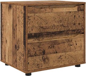 vidaXL Ντουλάπι αποθήκευσης Παλιό Ξύλο 60 x 48 x 57 εκ