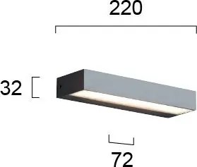 Απλίκα Viokef Tech-22 x 7,2 x 3,2 εκ.