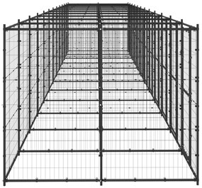 Κλουβί Σκύλου Εξωτερικού Χώρου 29,04 μ² από Ατσάλι - Μαύρο