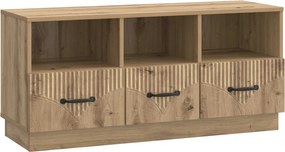 vidaXL Ντουλάπι TV 102 x 34,5 x 47 εκ Artisan Δρυς Επεξεργασμένο Ξύλο