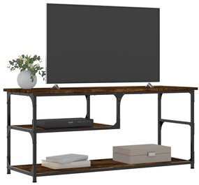 vidaXL Έπιπλο Τηλεόρασης Καπν. Δρυς 103x38x46,5 εκ Επεξ. Ξύλο & Ατσάλι