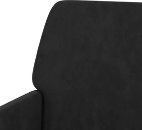 vidaXL Πολυθρόνα Μαύρη 62 x 79x 79 εκ. Βελούδινη