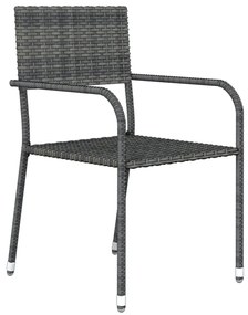 Σετ Τραπεζαρίας Κήπου 9 Τεμαχίων Γκρι 3099588