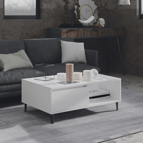 VidaXL Τραπεζάκι Σαλονιού Λευκό 90 x 60 x 35 εκ. από Μοριοσανίδα