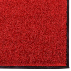 vidaXL Χαλάκι Εξώπορτας Κόκκινο και Μαύρο 120 x 300 cm