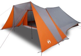 vidaXL Οικογενειακή Σκηνή Γκρι και Πορτοκαλί 660 x 456 x 200 εκ.