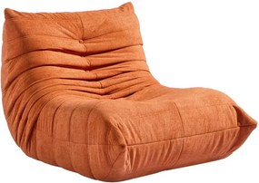 Compressed Nextdeco πολυθρόνα Togo πορτοκαλί Υ70x85x103εκ.