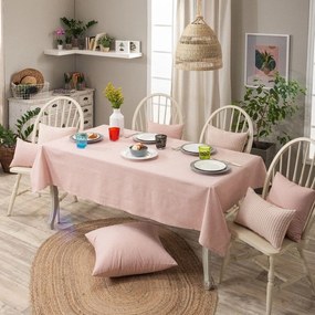 Τραπεζομάντηλο Aragona 06 Pink Teoran 135X180cm Βαμβάκι-Πολυέστερ