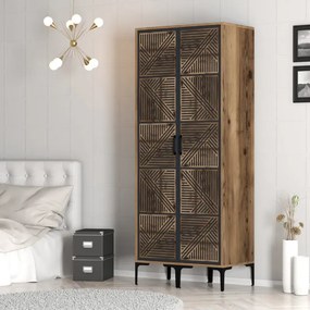 Stewehome Ντουλάπα με δύο πόρτες (PP) 80x47x210 cm