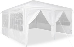 vidaXL Σκηνή Πάρτυ Λευκό 400 x 400 x 266 εκ Πολυαιθυλένιο