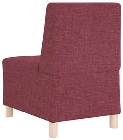 vidaXL Μοναδικός Καναπές χωρίς Χερούλια 2 pcs Κόκκινο 55 x 74 x 82 εκ.
