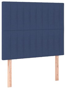 vidaXL Κεφαλάρια Κρεβατιού 2 τεμ. Μπλε 90x5x78/88 εκ. Υφασμάτινο
