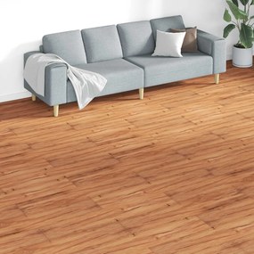 vidaXL Πλάκες Δαπέδου 18 pcs Καφέ 5,26 τ.μ. PVC