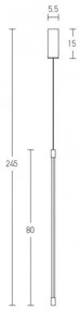 Κρεμαστό Φωτιστικό Οροφής 80cm LED 12W IP20 3000K Hotel Zambelis 20122 Χρυσό