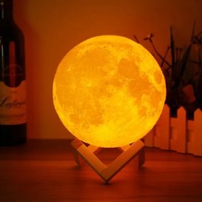 Moon light 3D Λάμπα σε Σχήμα Σελήνης
