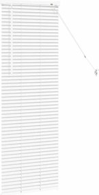 vidaXL Βενετσιάνικες Ρόδες Λευκό 130 x 50 εκ Αλουμίνιο