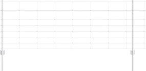 vidaXL Τεντώτο με στήριγμα Ασημί 0,8 x 100 μ Ατσάλι