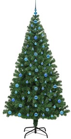 vidaXL Τεχνητό Χριστουγεννιάτικο Δέντρο με 300 LED Πράσινο 210 cm