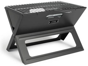 Αναδιπλούμενη Ψησταριά BBQ κάρβουνου Livoo DOC268 με επιφάνεια ψησίματος 44.5 x 28.5 cm