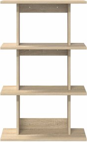 vidaXL Ράφι Τοίχου Επιτοίχιο Sonoma Δρυς 56 x 20 x 90 εκ
