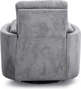 ΠΟΛΥΘΡΟΝΑ ΘΗΛΑΣΜΟΥ/RELAX VELMORA HM3300.01 ΓΚΡΙ ΚΟΤΛΕ ΥΦΑΣΜΑ 100x90x100Υεκ