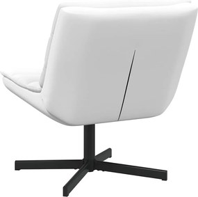 vidaXL Περιστρεφόμενη καρέκλα Λευκό 63 x 75 x 76 εκ PU