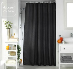 Κουρτίνα μπάνιου Douceur d'intérieur - 180x200cm - Μαύρο