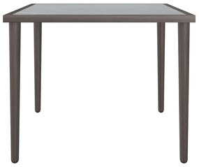 vidaXL Τραπέζι Κήπου Γκρι 48x48x37 εκ. Ατσάλινο