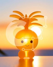 Intra Συλλεκτικό Ξύλινο Παζλ Plywood 4mm - Χαρούμενο φως σε σχήμα ανανά Σε Ξύλινο Κουτί - Διαστάσεις: 10x10 cm – 25 κομμάτια