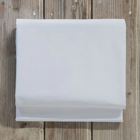 Σεντόνι Unicolors Με Λάστιχο White Nima Υπέρδιπλο 165x240cm 100% Βαμβάκι