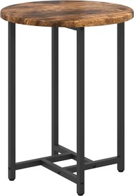 vidaXL Σετ βοηθητικά τραπεζάκια 2 pcs Φουσκωτό δρυς και Μαύρο