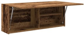 vidaXL Ντουλάπι τοίχου μπάνιου Παλιό ξύλο 100x25x40 cm