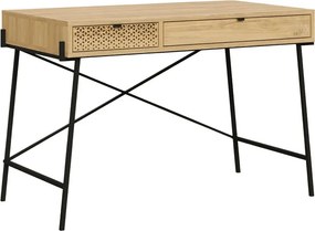 Γραφείο εργασίας Naive Megapap χρώμα sapphire oak 113,4x60x77,5εκ.