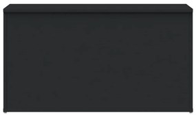 vidaXL Μπαούλο Αποθήκευσης Μαύρο 84 x 42 x 46 εκ. Επεξεργασμένο Ξύλο