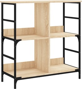 vidaXL Βιβλιοθήκη Sonoma Δρυς 78,5 x 33 x 82 εκ. Επεξεργασμένο Ξύλο
